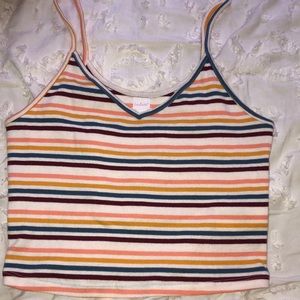 striped crop tank top from target